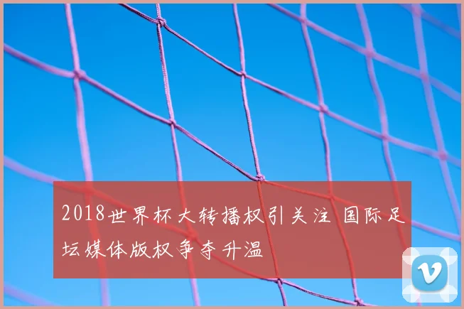 2018世界杯大转播权引关注 国际足坛媒体版权争夺升温
