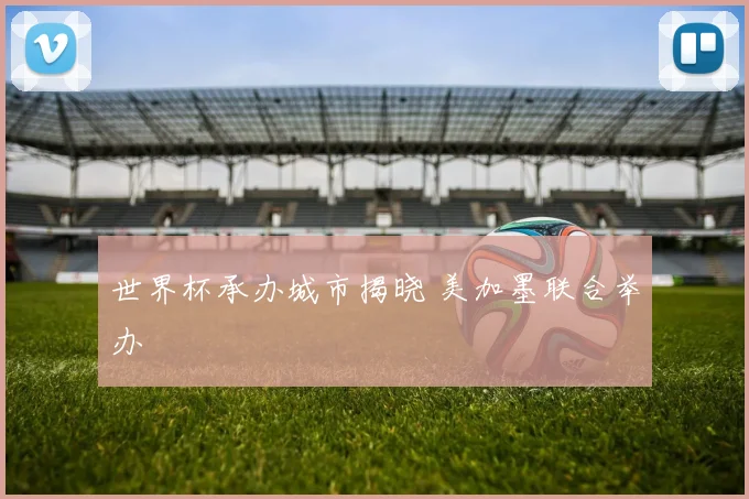 世界杯承办城市揭晓 美加墨联合举办